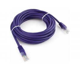Патч-корд Cablexpert UTP PP12-5M/V кат.5e, 5м, литой, многожильный фиолетовый PP12-5M/V 