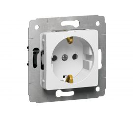 Розетка Legrand CAR 773659 с/з, белая 