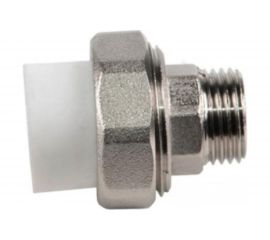 Муфта комбинированная RTP разъемная, американка, наружная резьба, D20х1 мм 10639 