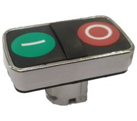 Головка двойной кнопки Briswik 22мм КМЕ 81С IP40 LAY4-BL83.BR 