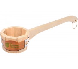 Бондарный ковш-черпак с горизонтальной ручкой Банные штучки 0.6 л 3589 
