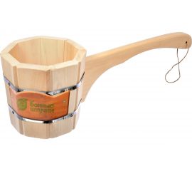 Бондарный ковш-черпак с горизонтальной ручкой Банные штучки 1.5 л 3591 