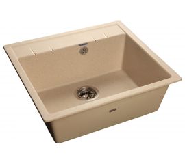 Мраморная мойка GRANFEST QUADRO GF-Q--561 1-чаша, 560х500 мм, бежевый Q-561 беж 