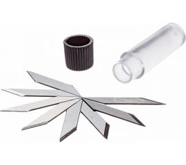 Канцелярский нож-скальпель Hatber прецизионный, 24x4мм, противоскользящий 065363 