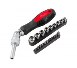 Реверсивно-рычажная отвертка с насадками РемоКолор 20шт 33-4-312 