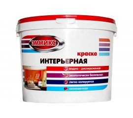 Интерьерная краска ЭММИКС ВД белая, ведро, 7 кг 4690417047307 