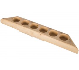 Полочка для масел на 6 пузырьков Банные штучки 28х4,8х2,8 см, липа 3496 