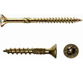 Саморезы по дереву КРЕП-КОМП желтые, потай ПРОФИ 3.5x20 мм 50 шт 03520Fhмф 