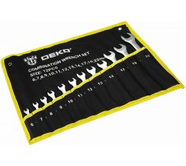 Набор комбинированных гаечных ключей DEKO DKHT12-1 в сумке (12 предметов) 065-0988 