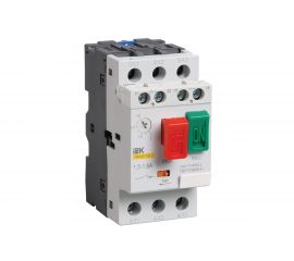 Ручной кнопочный пускатель IEK 0.4-0.63А, ПРК32-0.63 мотор-автомат управление кнопками, винтовое соединение DMS11-C63 