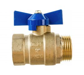 Шаровой кран Zox 3/4 вн/нар, бабочка 519285 