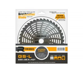 Нож облегченный SUPER LIGHT GS-L (230x1.3x25.4 мм; 40Т) для бензокосы Rezer 03.010.00037 