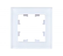 1-местная рамка Schneider Electric AtlasDesign NATURE стекло белый ATN320101 