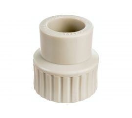 Муфта RTP PN25 комбинированная, внутренняя резьба, D25х3/4 мм, серая 10936 