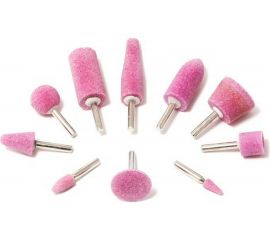 Набор камней абразивных в блистере (10 шт; хвостовик 6 мм) ROCKFORCE RF-GSK010 