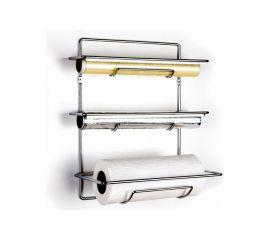 Держатель для бумажных полотенец, фольги и пищевой пленки TEKNO-TEL MG033 настенный, 16х36х33, хром 00-00002374 