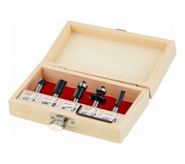 Набор фрез 0504 (5 шт; хвостовик 8 мм) по дереву Калибр 00000024855 