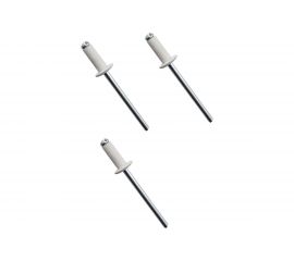 Вытяжные заклепки РемоКолор алюминиевые, белые (RAL9003), 4x10 мм 50 шт. 26-7-110 