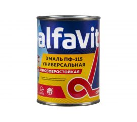 Универсальная алкидная эмаль Krafor Альфа ПФ-115 бежевая 0.9 кг 6 206158 