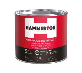 Грунт-эмаль по ржавчине Hummerton 3 в 1 красно-коричневый 1.9 кг 6 205545 