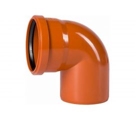 Отвод наружной канализации ХЕМКОР 200 мм, 87 градусов 2481161 