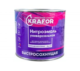 Эмаль KRAFOR НЦ-132 синяя, 1.7 кг 26499 