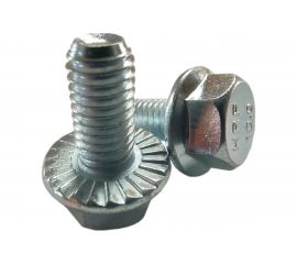 Болт с фланцем ZAMETAL 8x30 пр. 10.9, DIN 6921, оц., с насеч. 220 шт ZA082655 