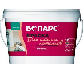 Краска БОЛАРС для стен и потолков 2100, 3.0 кг 00000003998 