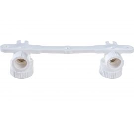 Водорозетки на планке Blue Ocean двойная ВР- 20х1/2 PPRF/ITWMD90E(W)-20х1/2" 