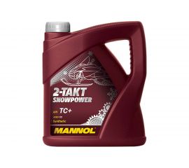 Mасло 2-х тактное Snowpower 4л, синтетика, для снегоходов MANNOL 1431 