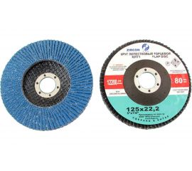 Круг лепестковый торцевой циркониевый SA28004H (125x22.2 мм; 38А; КЛТ1; Р240; М63) CNIC 53724 