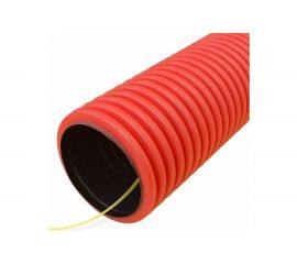 Гофрированная двустенная труба Промрукав ПНД гибкая тип 750 SN24 с/з красная д75 50м PR15.0176 