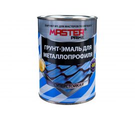Грунт-эмаль для металлопрофиля MASTER PRIME RAL 7024 графитовый серый, 0.9 кг 4300008849 