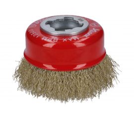 Щетка чашечная витая X-LOCK (75 мм; латунированная сталь; 0.3 мм) Bosch 2608620730 