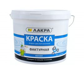 Фактурная краска Лакра белая, 9 кг 90001703282 