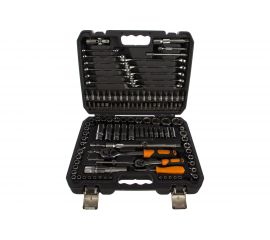 Универсальный набор инструментов 125 предметов, серый пластиковый кейс Airline AT-125-40 