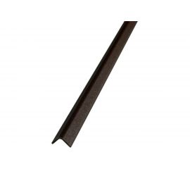 Алюминиевый внешний угол Лука (10x10x1 мм; 2,7 м; шоколад) УТ000066377 