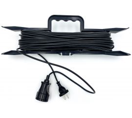 Удлинитель на рамке SVET 40м/1розетка (ПВС 2x0,75) 6А/1300Вт без заземления УХ6-1-40-Р SV0423-0007 