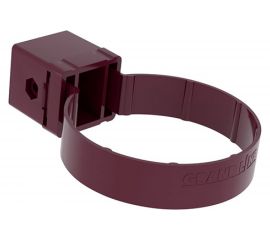 Хомут трубы Grand Line Kliker ПВХ GL Premium бордо, индивид. упаковка RAL 3005 269491 