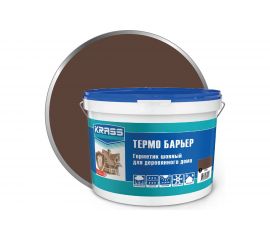 Акриловый герметик KRASS Термо Барьер для деревянного дома 7 кг, орех Лк-00013459 