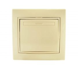Одноклавишный промежуточный выключатель Jilion бежевый 9533133 
