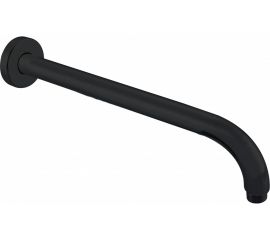 Держатель для душа из стены Aquanet Static 350 мм, 1/2, сталь, черный матовый 00261827 