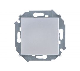 Одноклавишный выключатель Simon 16А 250В, винтовой зажим, алюминий 1591101-033 