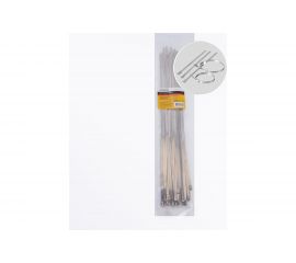 Стальной хомут STEKKER 4,6 х 400 мм, d пучка max 121 мм, нагрузка 50 кг, серый, SSCT46-400 32798 