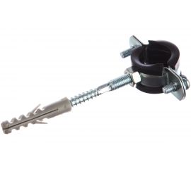 Трубный хомут с гайкой ЗУБР оцинкованный, в комплекте с сантехнической шпилькой 37866-25-29 