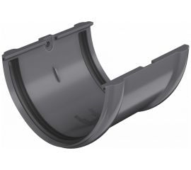 Соединитель желоба Технониколь (ПВХ; серый; 1 шт) TN425679 