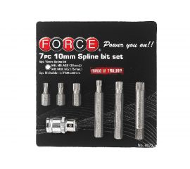 Набор бит Spline 10 мм FORCE 4072 