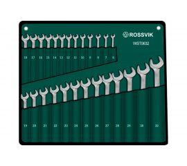 Набор комбинированных ключей ROSSVIK 6-32мм, 26шт WST0632 