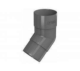 Колено трубы Технониколь (108 градусов; ПВХ; серый; 1 шт) TN519641 