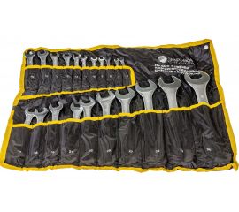 Набор комбинированных ключей 6-36мм Chrome vanadium сатинированных планшет ЭВРИКА ER-10210 